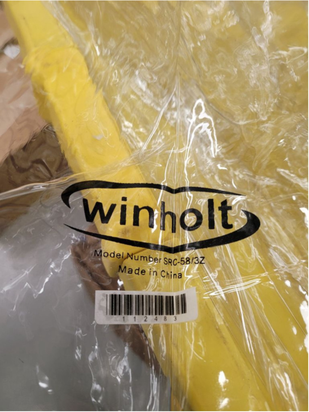 Winholt SRC-58-3Z Clear Plastic Bakery Rack Cover 63” 3 Zipper Commercial NSF